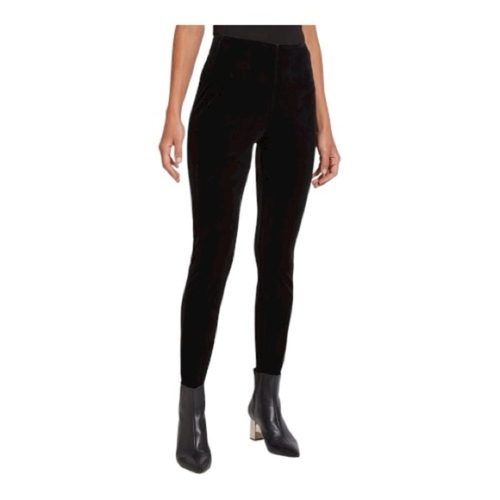 NWT-LISSE-TUMMY CONTROL BLACK VELVET LEGGINGS-WOMENS SIZE SMALL